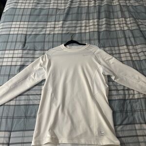 Nike Pro White Athletic Long Sleeve Top